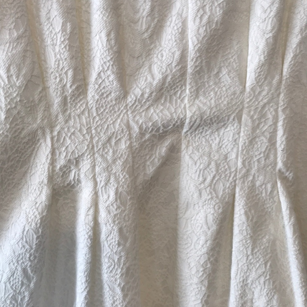 Esley White Textured Cocktail Dress - Picture 6 of 6